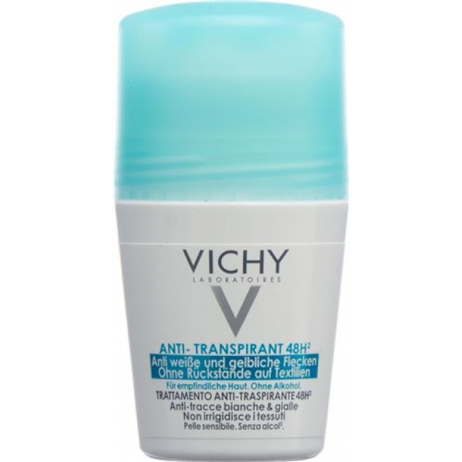 Vichy Deodorant Anti-Transpirant 48H Roll-On Anti Weisse und Gelbliche Flecken 50мл