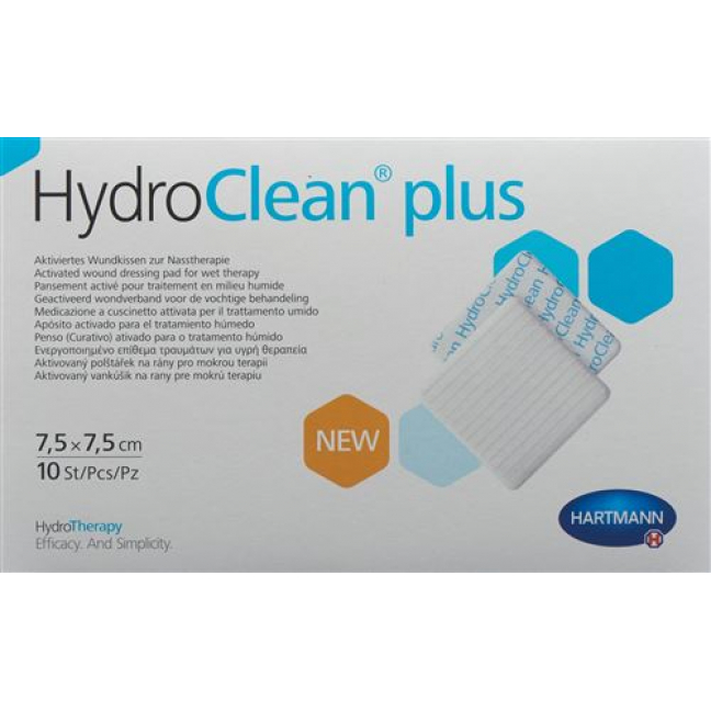Hydroclean Plus Wundkissen 7.5x7.5см 10 штук