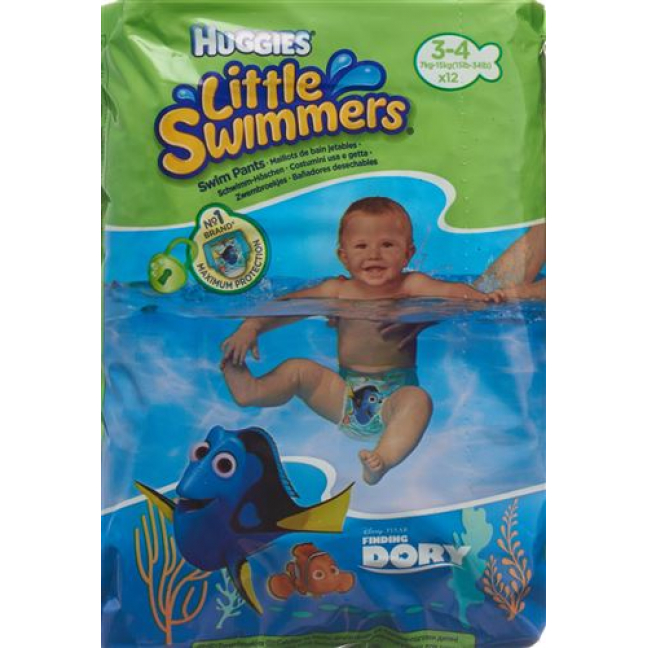 Huggies Little Swimmers Windel Grosse 3-4 12 штук