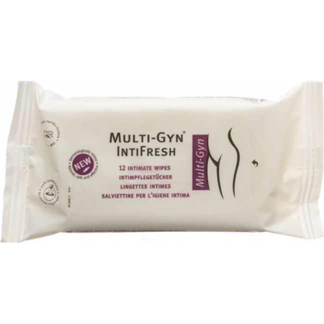 Мульти-Гин ИнтиФреш 12 салфеток для интимной гигиены