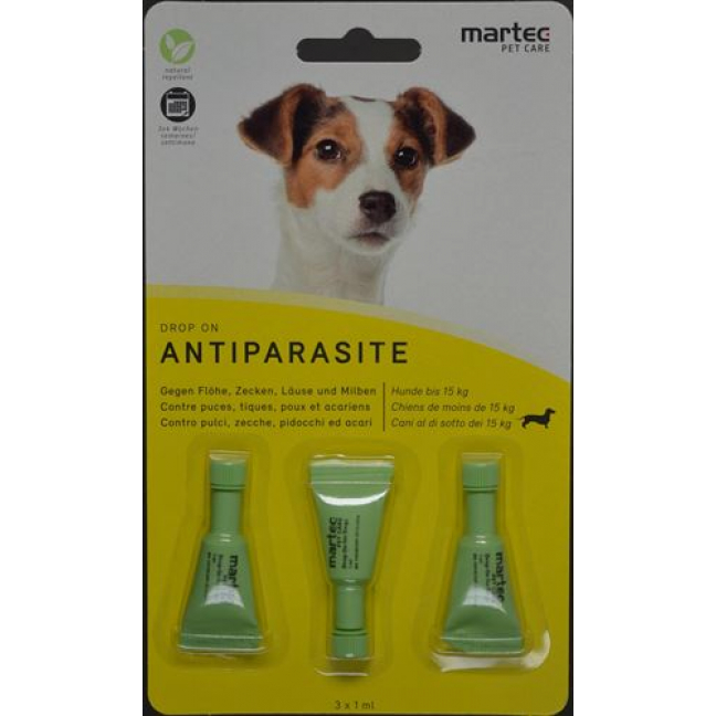 Martec Pet Care Drop On Antiparas Hund -15кг 1мл