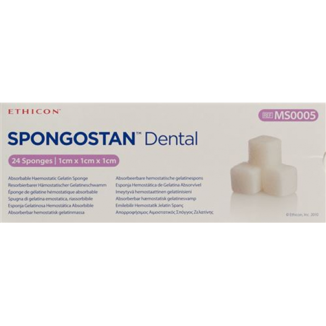 Spongostan Dental 1x1x1см 24 штуки