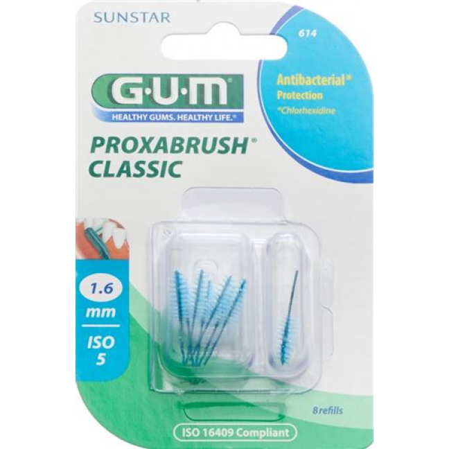 Gum Sunstar Proxabrush Iso 5 1.6мм Con Blau 8 штук