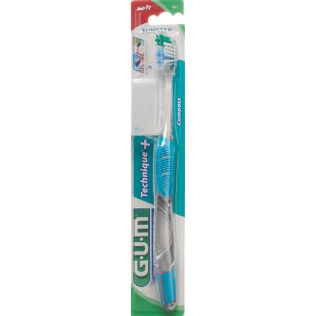Gum Sunstar Technique зубная щётка Compact Soft