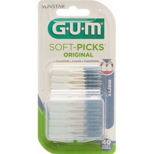 Gum Sunstar Borsten Soft Picks Xtra-Large 40 штук