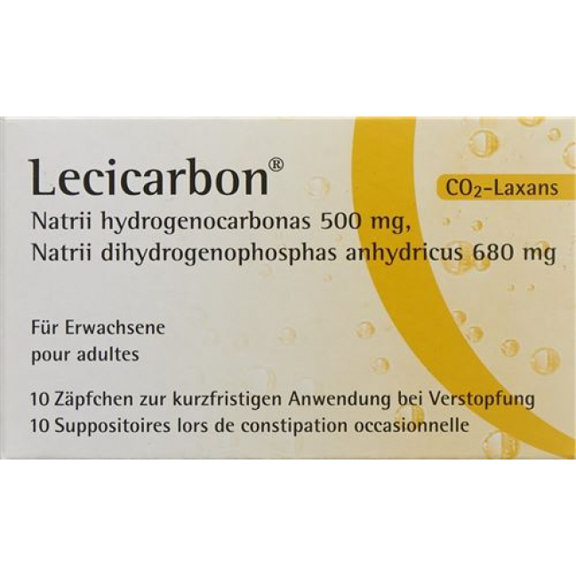 Лецикарбон суппозитории для взрослых 10 шт.