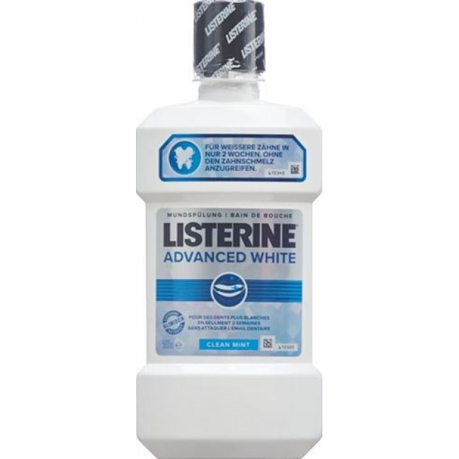 Listerine ополаскиватель для полости рта Advanced White бутылка 500мл