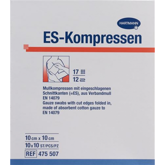 MEDISET ES-KOMPRES 10X10CM T17