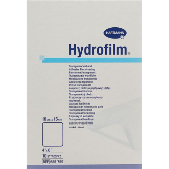 Hydrofilm Wundverband Film 10x15см Transparent 50 штук