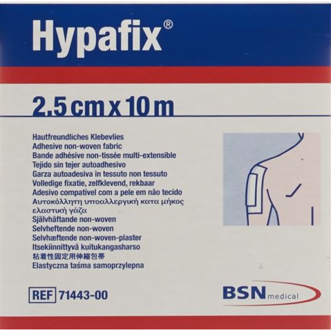 HYPAFIX KLEBEVLIES 2.5CMX10M R