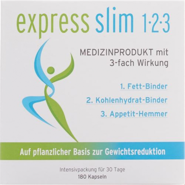 Экспресс Слим 1-2-3 с тройным эффектом для снижения веса 180 капсул