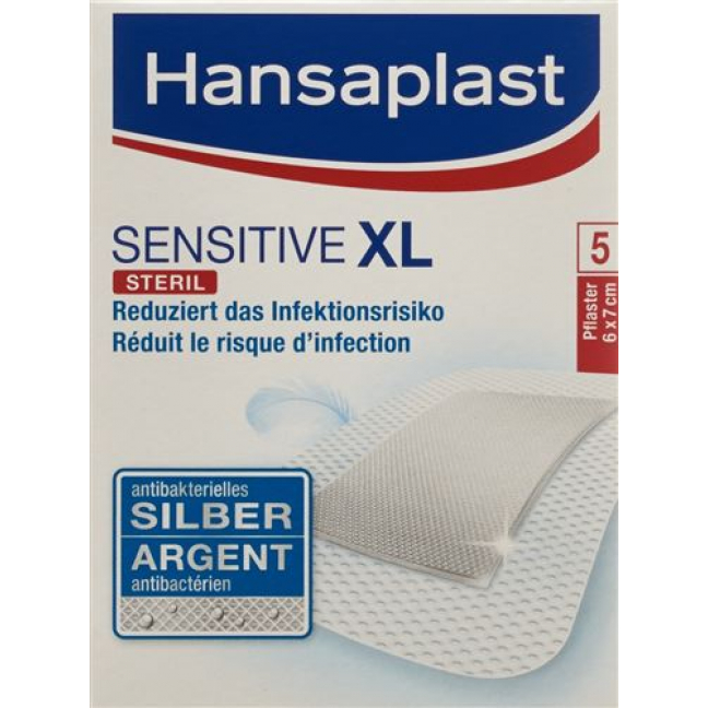 Hansaplast Med Sensitive XL 5 штук
