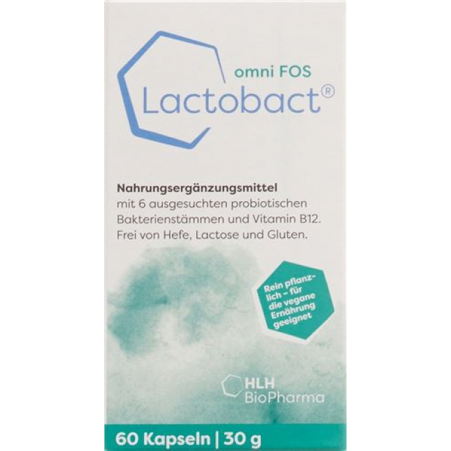 Lactobact Omni Fos в капсулах доза 60 штук