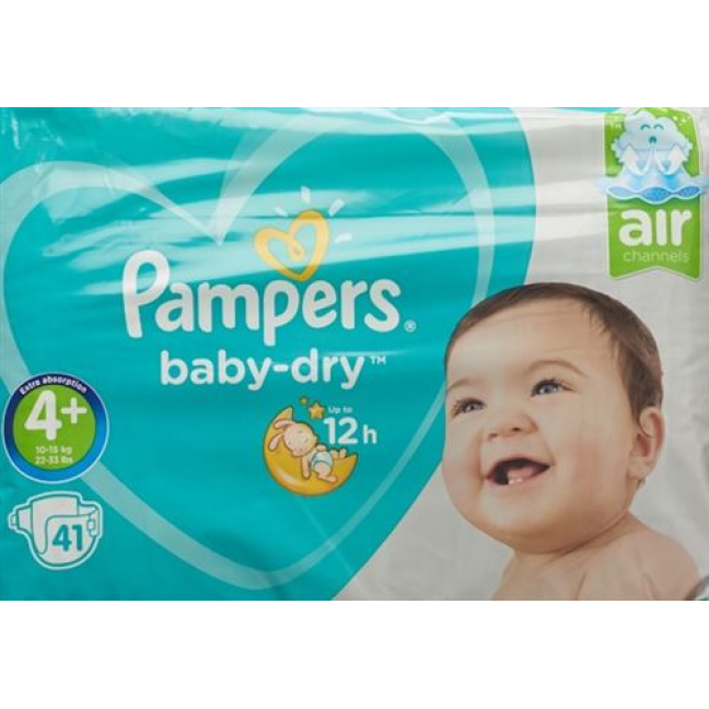 Pampers Baby Dry размер 4+ 9-20кг Maxi Pl Sparpa 41 штука