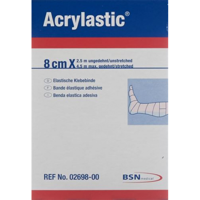 Acrylastic эластичный бинт 2.5m x 8см