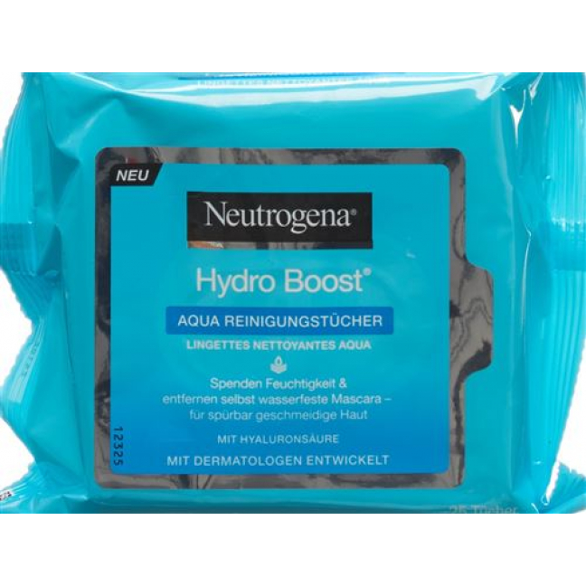 Neutrogena Hydro Boost Aqua очищающие салфетки 25 штук