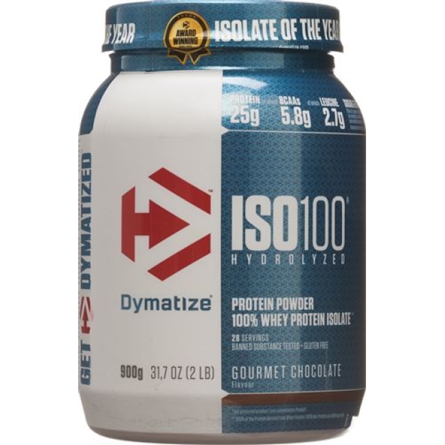 Dymatize ISO 100 Zero Carb Gourmet Chocolate 900 г