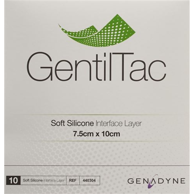 М&#39;який силіконовий інтерфейсний шар GentilTac 7,5х10 см стерильний 10 шт.