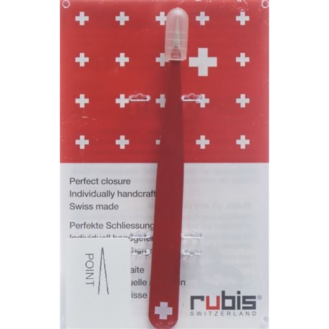 RUBIS PINZ CH-KREUZ SPITZ ROT