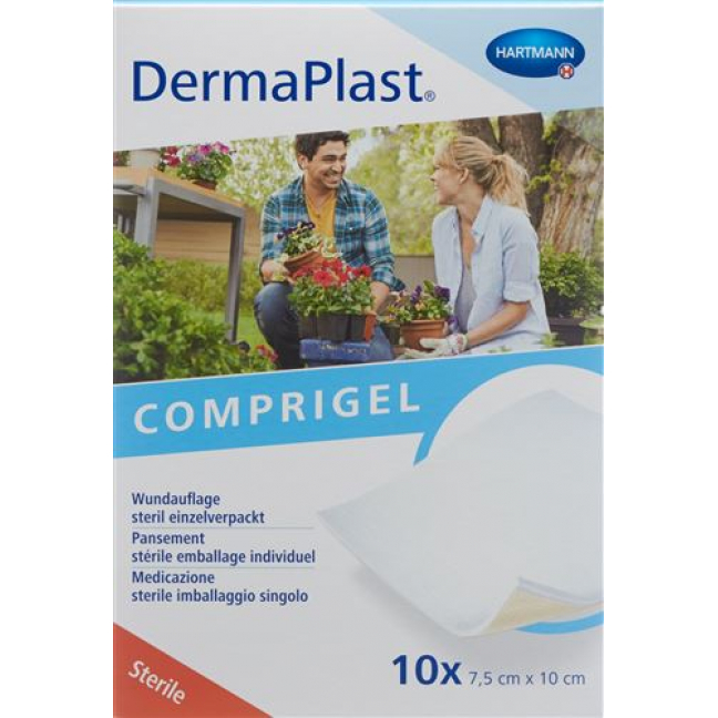 Dermaplast Comprigel Wundauflagen стерильный 7.5x10см 10 пакетиков