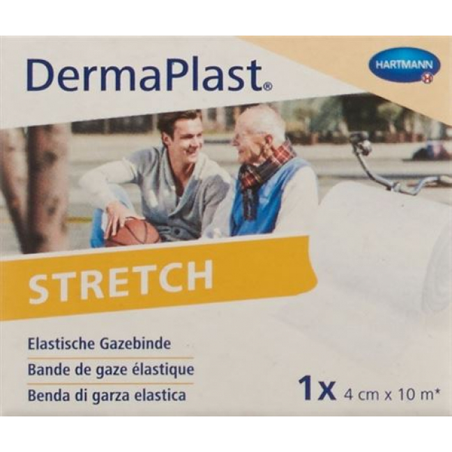 Dermaplast Stretch марлевый бинт Weiss 4смx10м