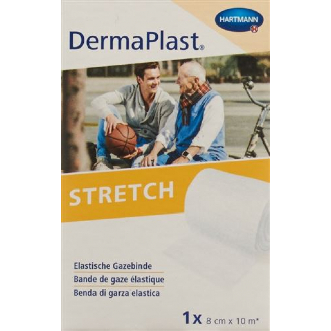 Dermaplast Stretch марлевый бинт Weiss 8смx10м