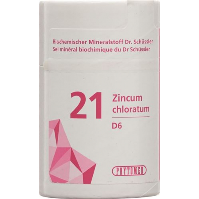 Phytomed Schussler Nr. 21 Zinc Chl в таблетках, D 6 100г