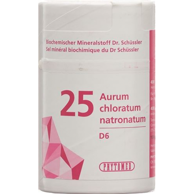 Phytomed Schussler Nr. 25 Aurum Chlor в таблетках, D 6 100