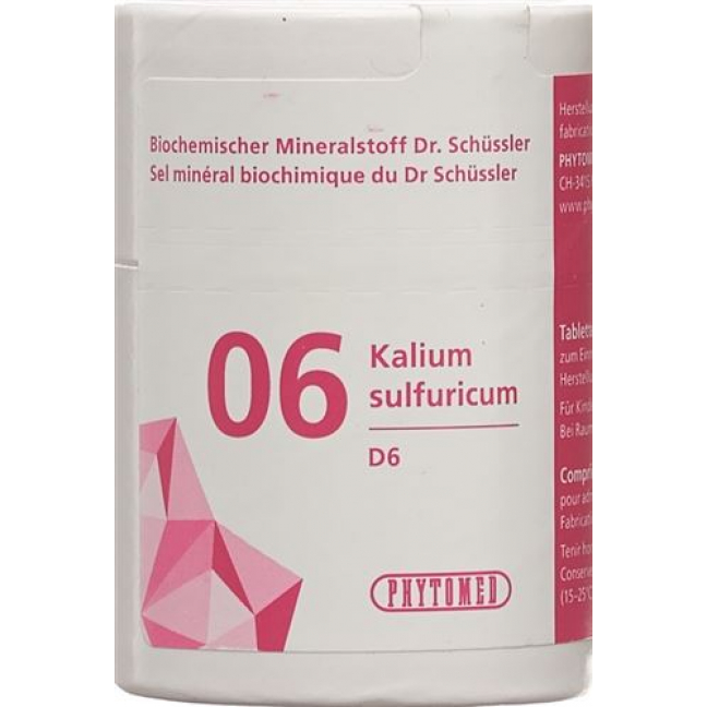 Phytomed Schussler Nr. 6 Kal Sulf в таблетках, D 6 50г