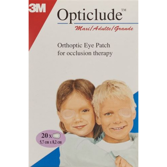 3M Opticlude Maxi Augenpflaster 5.7x8см 20 штук