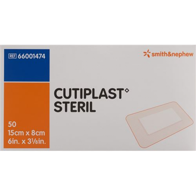 Cutiplast стерильный повязка для ран 15смx8см Weiss 50 штук