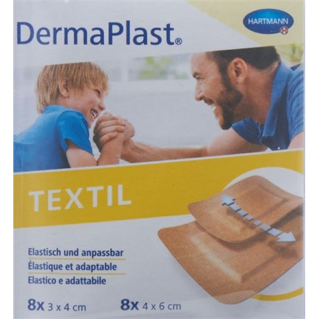 Dermaplast Textil Centro 16 пластырей