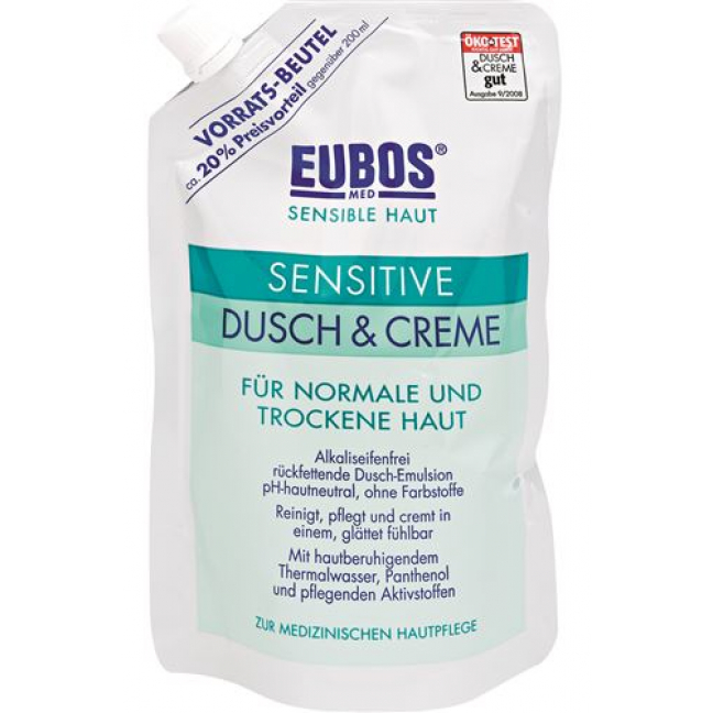 Eubos Sensitive Dusch + крем наполнитель 400мл