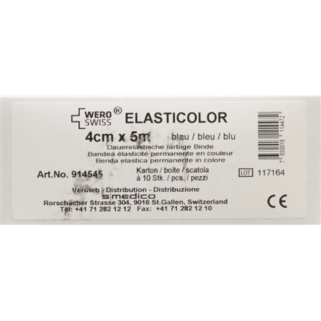 WERO ELASTICOL BDE 5MX4CM BLAU