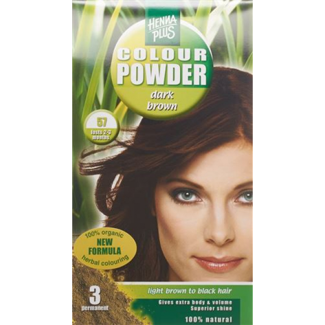 Henna Plus Color Powder 57 Braun 100г