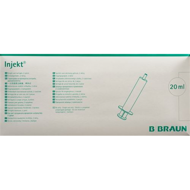 Braun Injektionsspritze 20мл Luer 2-teilig Exzentrisch 100 штук