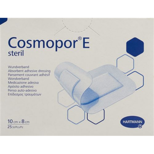 Cosmopor E Wundverband 10смx8см Sterile 25 штук