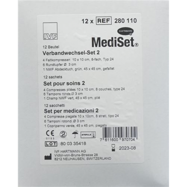 Mediset Verbandwechsel Set No 2 12 пакетиков