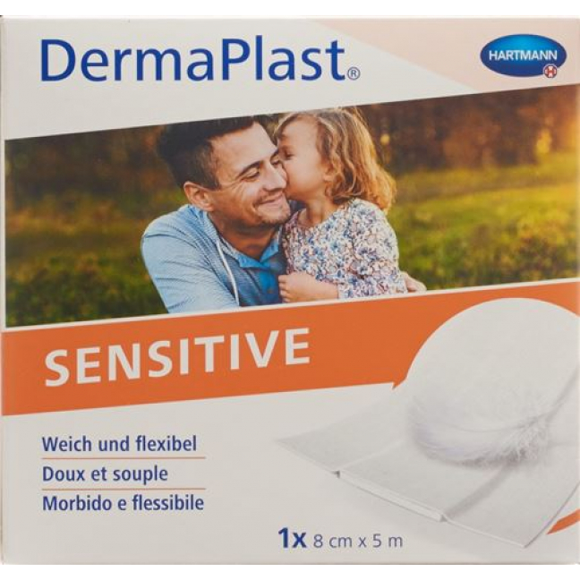 Dermaplast Sensitive Schnellverband Weiss 8смx5m рулон