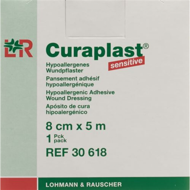 Curaplast повязка для ран 8смx5m телесный цвет рулон