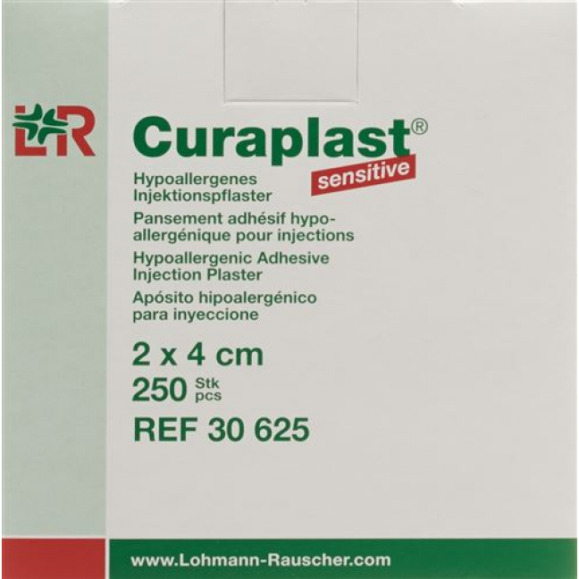 Curaplast Sensitive Injektionspfl 2смx4см 250 штук