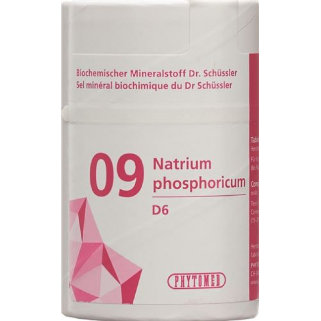 Phytomed Schussler Nr. 9 Natr Phos в таблетках, D 6 100г