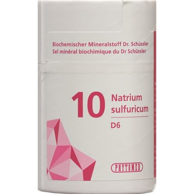 Phytomed Schussler Nr. 10 Natr Sulf в таблетках, D 6 100г