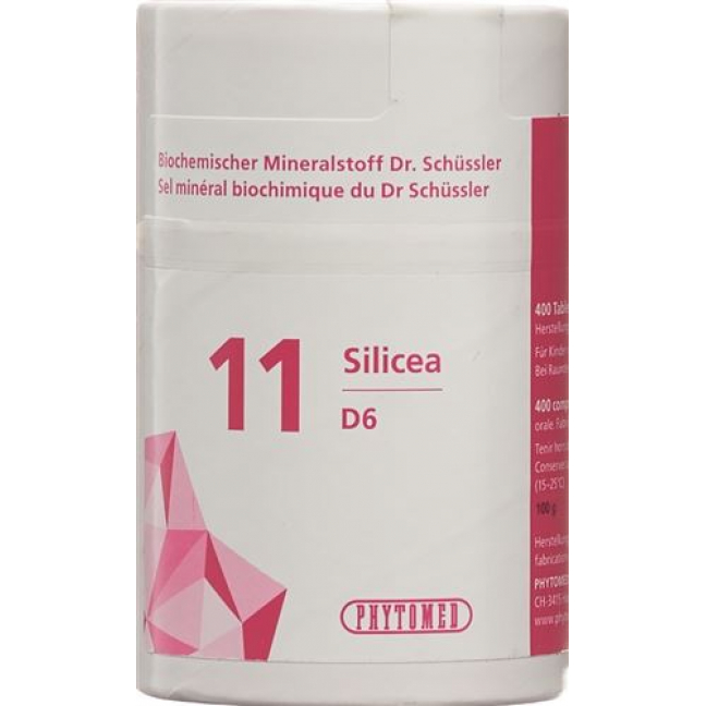 Phytomed Schussler Nr. 11 Silicea в таблетках, D 6 100г