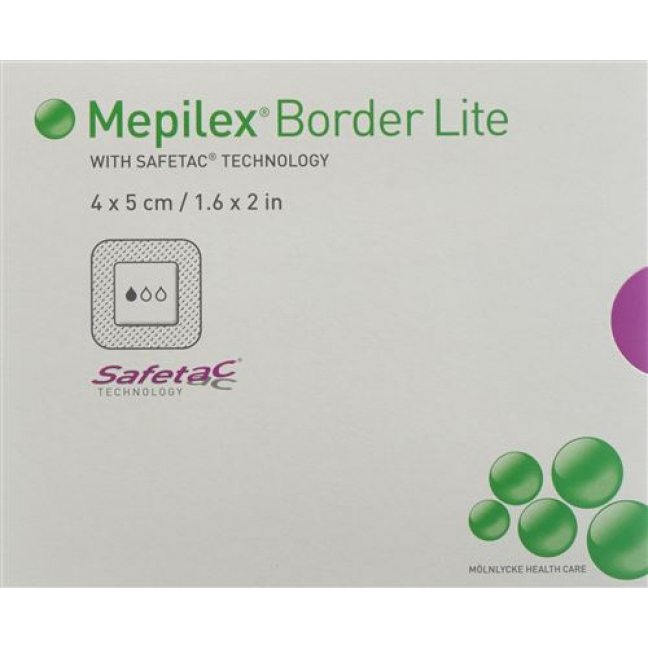 Mepilex Border Lite Silkonschaumve 4x5см 10 штук