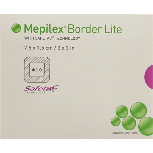 Mepilex Border Lite Silkonschaumve 7.5x7.5см 5 штук