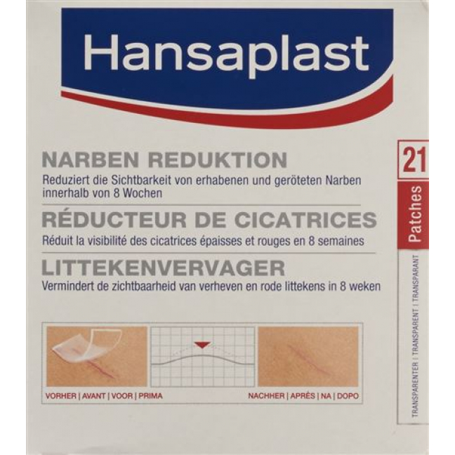 Hansaplast Narben Reduktion пластырей 7x4см 21 штука
