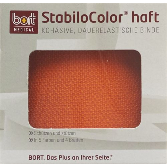 Bort Stabilo Color бинт 6смx5m Kohesiv Orange