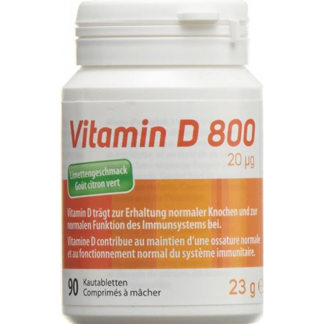 Витамин Д 800 90 жевательных таблеток