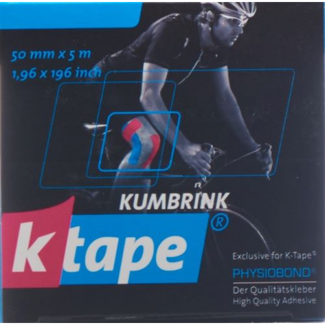 K-tape 5см X 5m Blau рулон 4 штуки